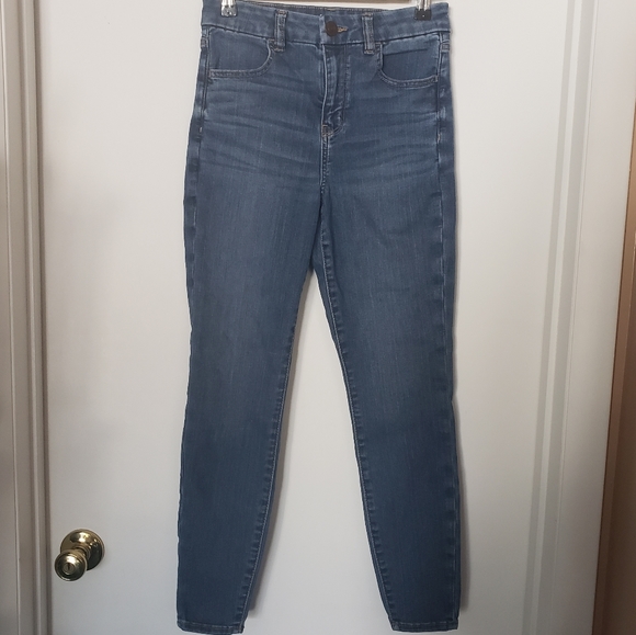 Curvy High-rise Jeggins AEO & Refuge Distressed - Picture 2 of 13